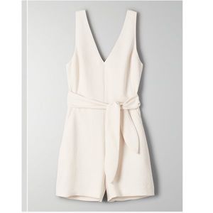 Aritzia Wilfred romper in light birch